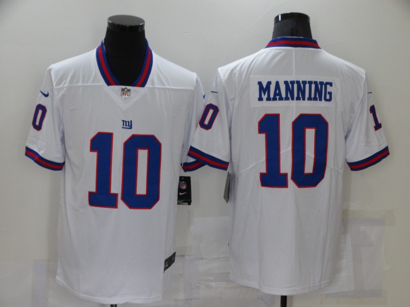 Men's New York Giants Eli Manning #10 White Jersey